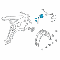 OEM 2017 Honda Civic Adpt, F/Filler Diagram - 74480-TBA-A00