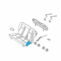 OEM Chrysler PT Cruiser Seat Cushion Foam Diagram - 5161645AA