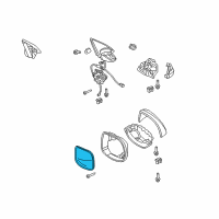 OEM Acura TSX Mirror Sub-Assembly, Driver Side (Coo) (Flat) (Heated) Diagram - 76253-TL0-305