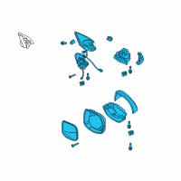 OEM 2011 Acura TSX Mirror Assembly, Passenger Side Door Diagram - 76200-TL0-315ZJ
