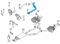 OEM 2022 Lincoln Aviator Front Pipe Diagram - L1MZ-5G203-S