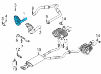 OEM 2020 Ford Explorer CONVERTER ASY Diagram - M1MZ-5E212-A