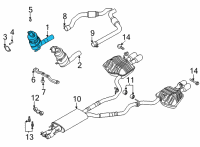 OEM 2021 Ford Police Interceptor Utility CONVERTER ASY Diagram - M1MZ-5E212-A