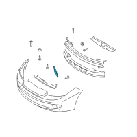 OEM 2007 Hyundai Tiburon Cap-Front Bumper Guard Side, RH Diagram - 86562-2C700