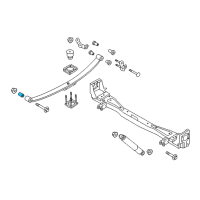 OEM Chevrolet City Express Leaf Spring Front Bushing Diagram - 19316695