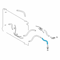 OEM 2017 Toyota Corolla Outlet Hose Diagram - 32943-02040