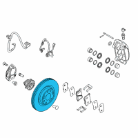 OEM 2016 Hyundai Genesis Disc-Front Wheel Brake Diagram - 51712-3N800