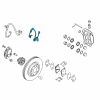 OEM Hyundai Genesis Sensor Assembly-Front ABS.LH Diagram - 59810-B1050