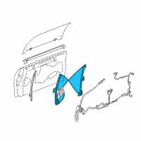 OEM 2004 GMC Envoy XUV Window Regulator Diagram - 19210376