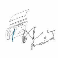 OEM 2004 GMC Envoy XUV Weatherstrip Asm-End Gate Lower Diagram - 21996658