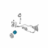 OEM 2006 Chrysler Pacifica Power Steering Pump Diagram - 4743805AD