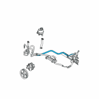 OEM 2004 Chrysler Pacifica Hose-Power Steering Pressure Diagram - 4743802AI