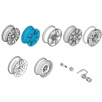 OEM 2007 Lincoln MKX Wheel, Alloy Diagram - 8A1Z-1007-C