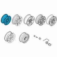 OEM 2010 Lincoln MKX Wheel, Alloy Diagram - 8A1Z-1007-D