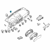 OEM Nissan Frontier Sensor Assy-Sun Diagram - 27700-ZC00A