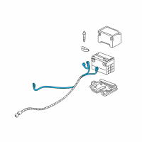 OEM 2002 Pontiac Sunfire Cable Asm, Battery Negative(19"Long) Diagram - 15371978