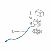 OEM Pontiac Sunfire Cable Asm, Battery Positive(42"Long) Diagram - 12157117