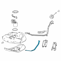 OEM 2016 Buick Regal Tank Strap Diagram - 13238465