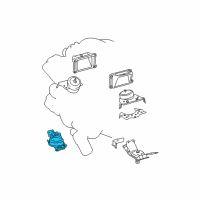 OEM Toyota Sequoia Rear Mount Diagram - 12371-0S040