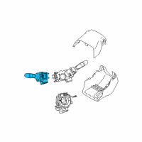 OEM 2017 Toyota Prius V Headlamp Dimmer Switch Diagram - 84140-33211