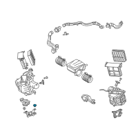 OEM 2022 Toyota Mirai Mount Bracket Grommet Diagram - 17769-25010