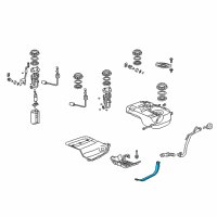 OEM 2008 Acura MDX Band, Passenger Side Fuel Tank Mounting Diagram - 17521-STX-A00