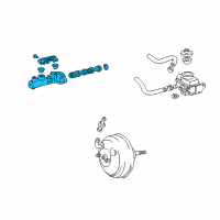 OEM 2000 Toyota Sienna Master Cylinder Diagram - 47201-08040