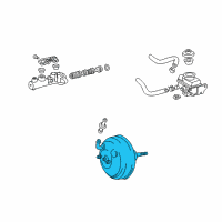 OEM 2001 Toyota Sienna Booster Assembly Diagram - 44610-08020