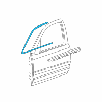 OEM 1998 Ford Crown Victoria Reveal Molding Diagram - 6W7Z-5420551-AA