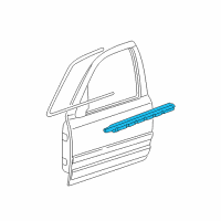 OEM 1997 Ford Crown Victoria Belt Weatherstrip Diagram - 6W7Z-5421453-AA