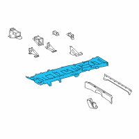 OEM 2006 Dodge Sprinter 2500 Rail-Frame Side Diagram - 5104554AA