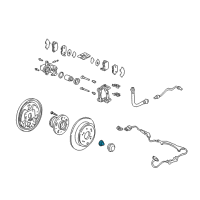 OEM Honda Nut, Spindle Diagram - 90305-S0X-003