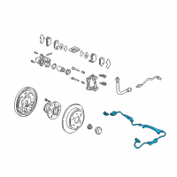 OEM 2003 Honda Odyssey Sensor Assembly, Right Rear Diagram - 57470-S0X-A51
