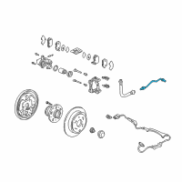 OEM 2002 Honda Odyssey Pipe E, Brake Diagram - 46361-S0X-A00