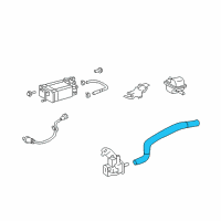 OEM 2008 Toyota Highlander Vapor Hose Diagram - 23826-0P100