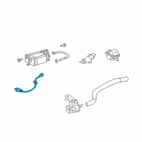 OEM 2012 Toyota Highlander Front Oxygen Sensor Diagram - 89465-0E020