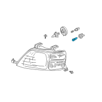 OEM Honda CR-V Bulb, FR. Turn Diagram - 33301-S10-A01