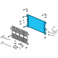 OEM 2019 Honda Clarity Radiator Complete Diagram - 1J081-5WJ-A01