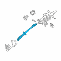 OEM 2022 Lexus ES250 Shaft Assembly, Steering Diagram - 45220-07030