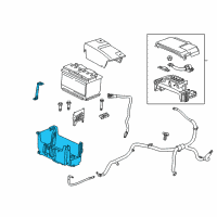 OEM Chevrolet Malibu Battery Tray Diagram - 23352276