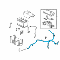 OEM Chevrolet Malibu Limited Positive Cable Diagram - 23298207