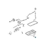 OEM Lincoln Oil Pan Plug Diagram - F75Z-6730-BA