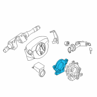 OEM 2012 Infiniti EX35 Steering Angle Sensor Assembly Diagram - 47945-3FY0A