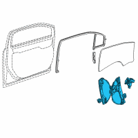 OEM 2013 Chevrolet Volt Window Regulator Diagram - 25994200