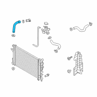 OEM 2019 Hyundai Elantra Hose-Radiator Lower Diagram - 25412-F2100