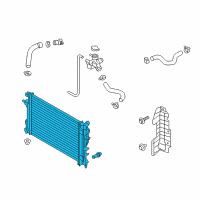 OEM 2019 Hyundai Elantra Radiator Assembly Diagram - 25310-F2000