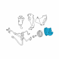 OEM 2005 Ford Explorer Power Steering Pump Diagram - 5L2Z3A674BRM