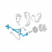 OEM 2009 Ford Explorer Sport Trac Pressure Hose Diagram - AL2Z-3A719-C