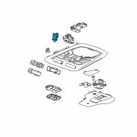 OEM 2016 Chevrolet Impala Courtesy Lamp Diagram - 22895610