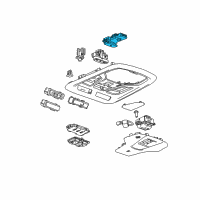 OEM 2018 Chevrolet Impala Reading Lamp Assembly Diagram - 22870506